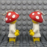 Mushroom Girls Brick MiniFigure Earrings