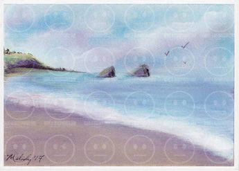 Ocean Rocks Navarro Beach California Art Print