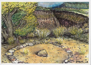 Rock Circle Near the Canyon Rio Grande del Norte National Monument New Mexico Art Print