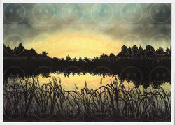 Stormy Refection Assateague National Shoreline Art Print
