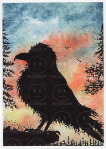 Dawn Raven Art Print