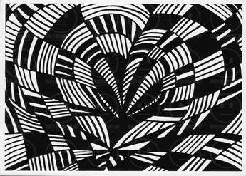 Drained - Black Hearts Series Black & White Art Print