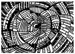 In the Sights- Black Hearts Series Black & White Art Print