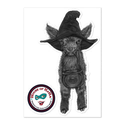 Baby Goat Witch SUPER XL Sticker