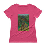 Walkers Of Oz: Zombie Wizard of Oz Cornfield Parody  Ladies' Scoopneck T-Shirt + House Of HaHa Best Cool Funniest Funny Gifts