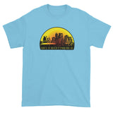 SUN'S A BITCH | Phoenix, AZ Skyline Men's Short Sleeve T-Shirt + House Of HaHa Best Cool Funniest Funny Gifts