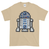 R2-D2 Perler Art Short-Sleeve T-Shirt by Aubrey Silva + House Of HaHa Best Cool Funniest Funny Gifts