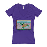 Please Recycle Women's V-Neck Aquaman Parody T-Shirt - House Of HaHa