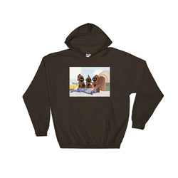 Weenie Roast Men's Heavy Hooded Hoodie Sweatshirt - House Of HaHa