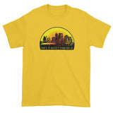 SUN'S A BITCH | Phoenix, AZ Skyline Men's Short Sleeve T-Shirt + House Of HaHa Best Cool Funniest Funny Gifts