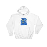 Blue Victorian San Francisco Hooded Sweatshirt by Nathalie Fabri + House Of HaHa Best Cool Funniest Funny Gifts
