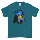 Batman Perler Art Men's Short-Sleeve T-Shirt by Silva Linings + House Of HaHa Best Cool Funniest Funny Gifts
