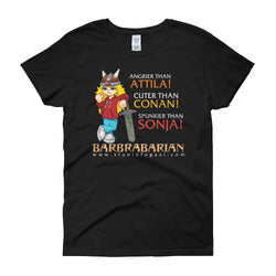 Barbrabarian Women's Short Sleeve T-Shirt + House Of HaHa Best Cool Funniest Funny Gifts