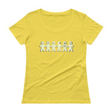 I'm with Stupid Ladies' Scoopneck T-Shirt + House Of HaHa Best Cool Funniest Funny Gifts