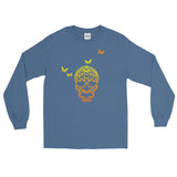 Butterfly Skull Men's Long Sleeve T-Shirt - House Of HaHa