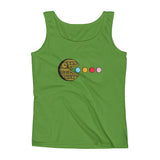 PAC-MOON Death Star Pac-Man Mashup Ladies' Tank Top by Aaron Gardy + House Of HaHa Best Cool Funniest Funny Gifts