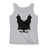 Black Cats Lucky Corset Ladies' Tank Top + House Of HaHa Best Cool Funniest Funny Gifts