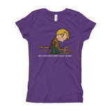 Why's Everybody Always Picking On Me? Aquaman Charlie Brown Mash-Up Girl's Princess T-Shirt - House Of HaHa