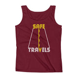 Safe Travels Vacation Road Trip Highway Driving Ladies' Tank Top + House Of HaHa Best Cool Funniest Funny Gifts