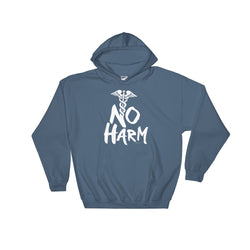 No Harm Caduceus EMT Paramedic Medical Symbol Hooded Sweatshirt + House Of HaHa Best Cool Funniest Funny Gifts