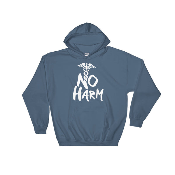 No Harm Caduceus EMT Paramedic Medical Symbol Hooded Sweatshirt + House Of HaHa Best Cool Funniest Funny Gifts