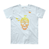 Butterfly Skull Youth Short Sleeve T-Shirt - Made in USA - House Of HaHa