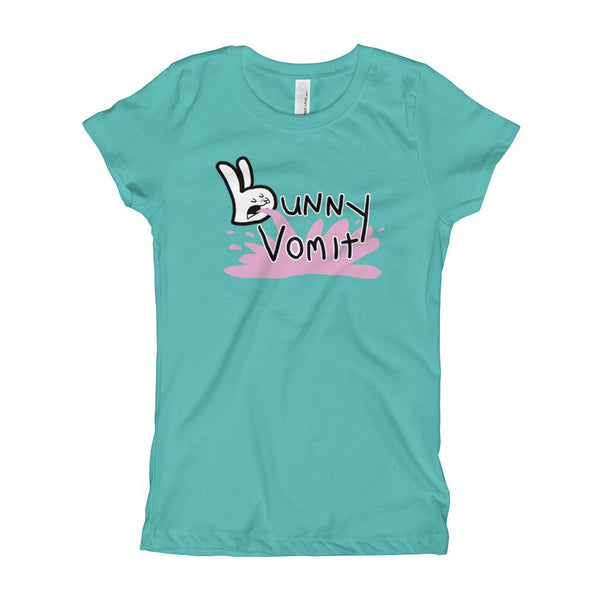 Bunny Vomit Log Girl's Princess T-Shirt - House Of HaHa