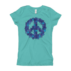 Puzzle Peace Sign Autism Spectrum Asperger Awareness Girl's Princess T-Shirt + House Of HaHa Best Cool Funniest Funny Gifts