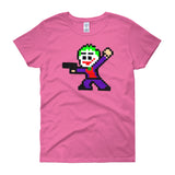 Joker Perler Art Women's Short Sleeve T-Shirt by Silva Linings + House Of HaHa Best Cool Funniest Funny Gifts
