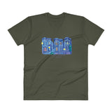 My Three Loves San Francisco V-Neck T-Shirt by Nathalie Fabri + House Of HaHa Best Cool Funniest Funny Gifts