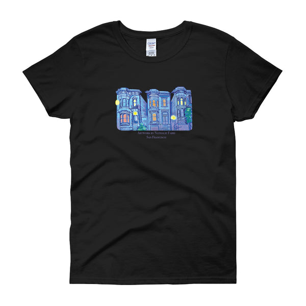 My Three Loves San Francisco Women's short sleeve t-shirt by Nathalie Fabri + House Of HaHa Best Cool Funniest Funny Gifts