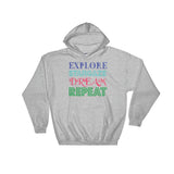 Explore Stargaze Dream Repeat Heavy Hooded Hoodie Sweatshirt + House Of HaHa Best Cool Funniest Funny Gifts