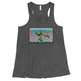 Please Recycle Women's Flowy Racerback Aquaman Parody Tank Top - House Of HaHa