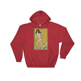 Mummy Pin-Up Heavy Hooded Hoodie Sweatshirt + House Of HaHa Best Cool Funniest Funny Gifts