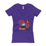 Red Skirts: Ensign Mutai Women's V-Neck T-shirt + House Of HaHa Best Cool Funniest Funny Gifts