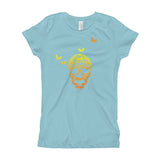 Butterfly Skull Girl's Princess T-Shirt - House Of HaHa