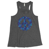 Puzzle Peace Sign Autism Spectrum Asperger Awareness Women's Flowy Racerback Tank + House Of HaHa Best Cool Funniest Funny Gifts