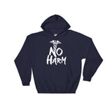 No Harm Caduceus EMT Paramedic Medical Symbol Hooded Sweatshirt + House Of HaHa Best Cool Funniest Funny Gifts