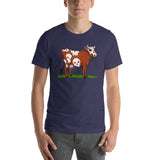 Scary Dairy Cow Skull Vegan T-Shirt + House Of HaHa Best Cool Funniest Funny Gifts