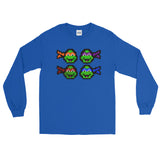 Ninja Turtles Perler Art Long Sleeve T-Shirt by Aubrey Silva + House Of HaHa Best Cool Funniest Funny Gifts
