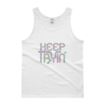 Keep Tryin' Triathlon Training Motivational Perseverance Men's Tank Top + House Of HaHa Best Cool Funniest Funny Gifts