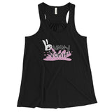 Bunny Vomit Logo Women's Flowy Racerback Tank Top - House Of HaHa