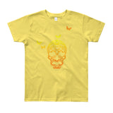 Butterfly Skull Youth Short Sleeve T-Shirt - Made in USA - House Of HaHa