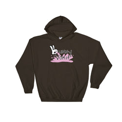 Bunny Vomit Logo Heavy Hooded Hoodie Sweatshirt - House Of HaHa