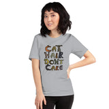 Cat Hair Don't Care Kitty Lover Short-Sleeve Unisex T-Shirt + House Of HaHa Best Cool Funniest Funny Gifts