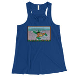 Please Recycle Women's Flowy Racerback Aquaman Parody Tank Top - House Of HaHa