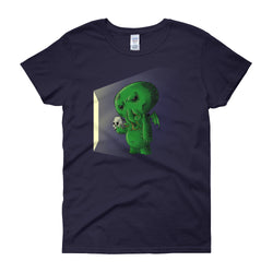 Midnight Snack Chibi Cthulhu Women's Short Sleeve T-shirt + House Of HaHa Best Cool Funniest Funny Gifts