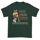 Barbrabarian Men's Short Sleeve T-Shirt + House Of HaHa Best Cool Funniest Funny Gifts