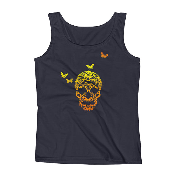 Butterfly Skull Ladies' Tank Top - House Of HaHa