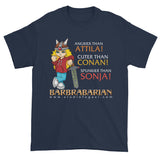 Barbrabarian Men's Short Sleeve T-Shirt + House Of HaHa Best Cool Funniest Funny Gifts